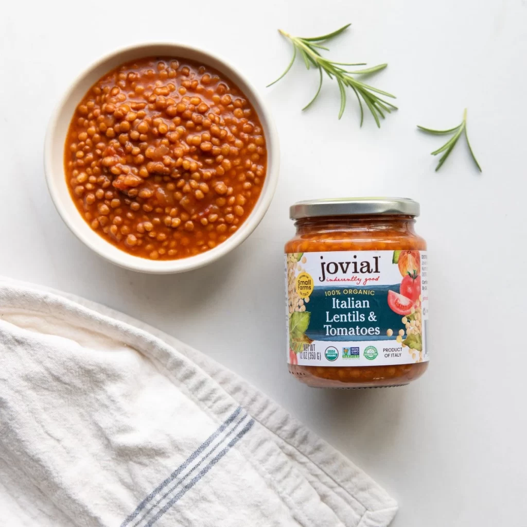 Jovial Organic Italian Lentils And Tomatoes Packaging 02