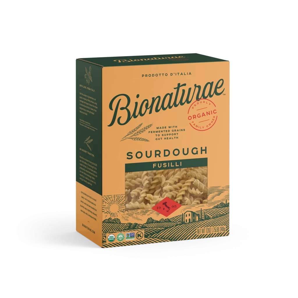 Bionaturae Organic Sourdough Fusilli Organic sourdough fusilli pasta Packaging