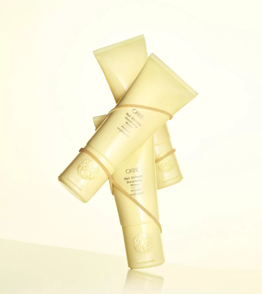 Oribe Hair Alchemy Strengthening Masque Jar Lid Detail