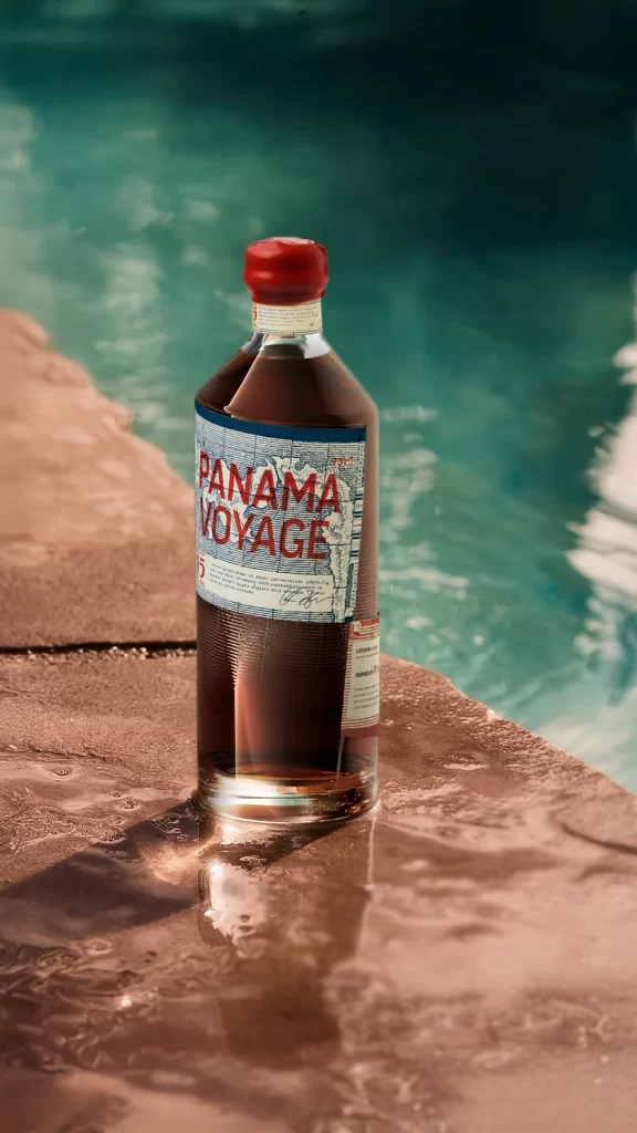 Panama Voyage Alcohol Bottle VOYAGE’ Clear