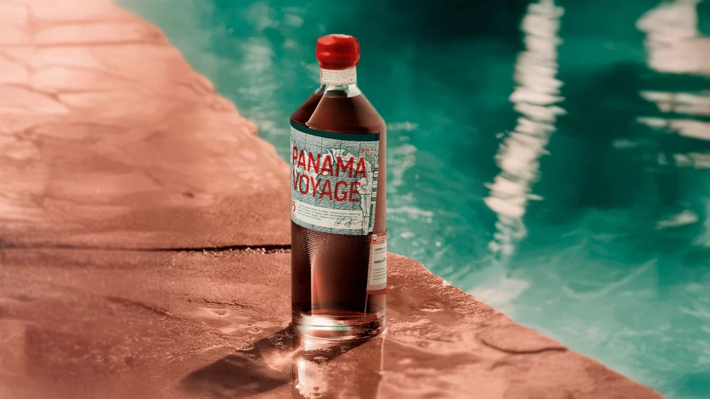 Panama Voyage Alcohol Bottle VOYAGE’ Red
