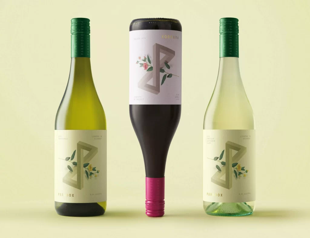 Paradox Low Alcohol Wines Wine Packaging A