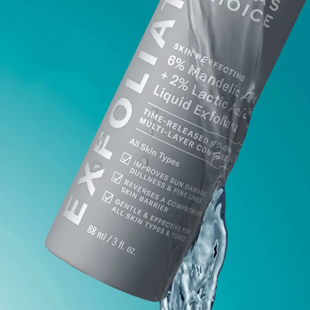 Paula’s Choice Skin Perfecting 6 Percent Mandelic Acid Bottle Detail