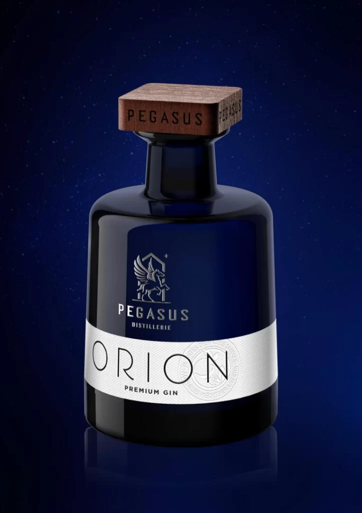 Pegasus Distillerie Orion Gin Packaging White