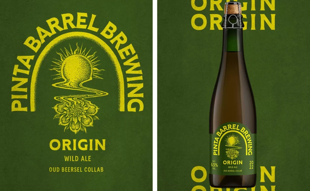Pinta Barrel Brewing Wild Ale Packaging Green