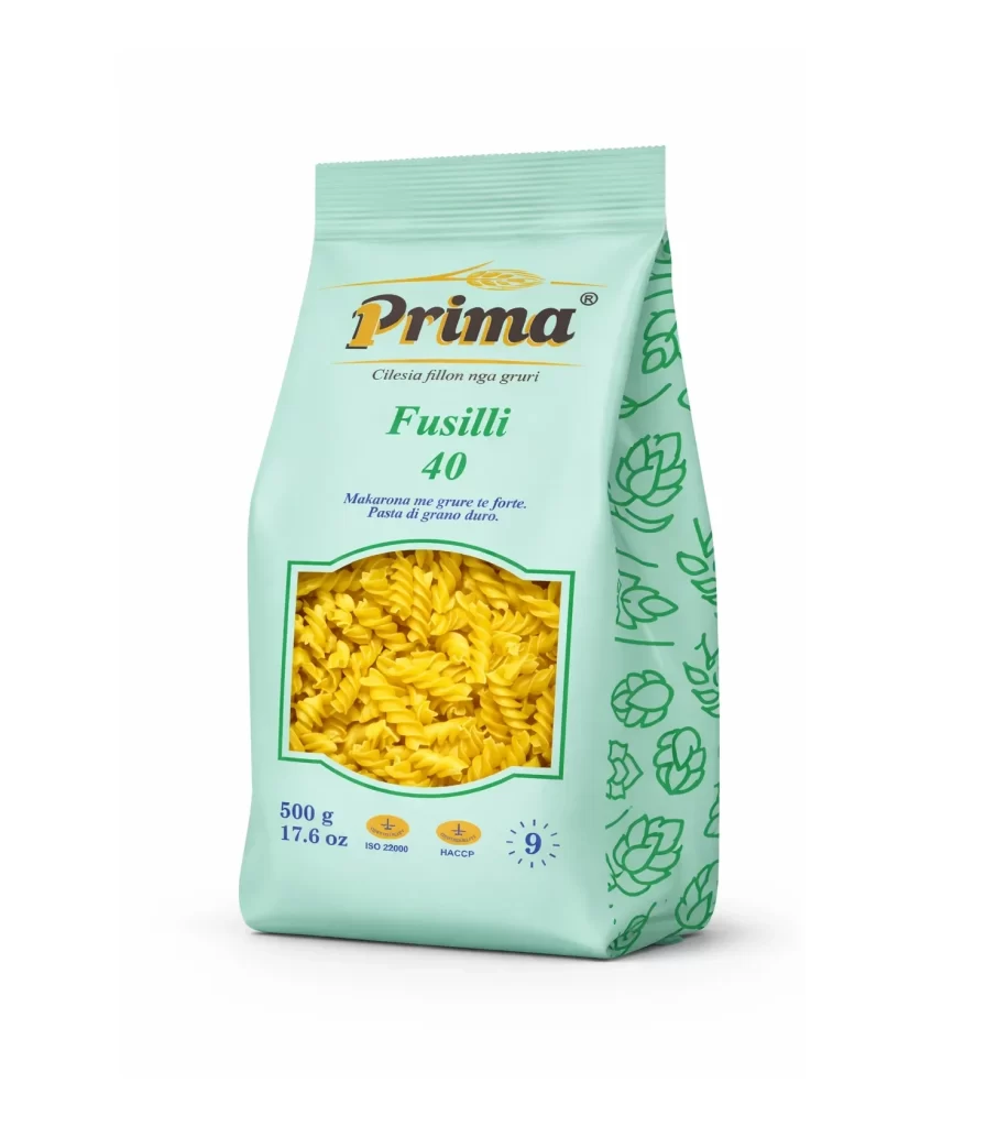 Pasta Prima Fusilli Fresh Pasta Packaging