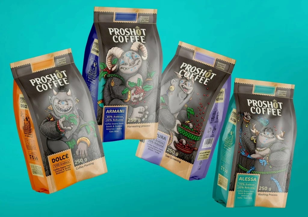ProShot Coffee Packaging A