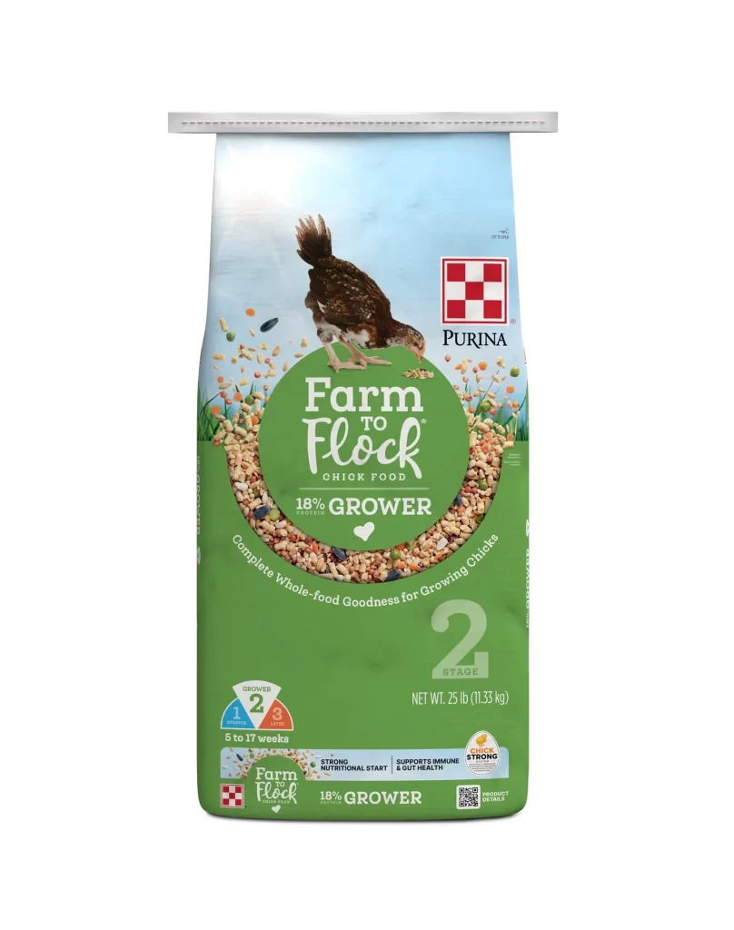 Purina Farm to Flock Grower Blend Hen Food Packaging