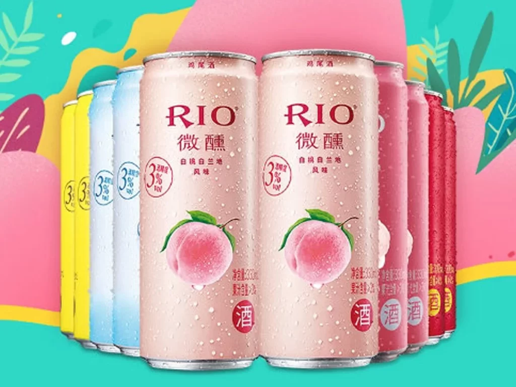 Rio Alcoholic Beverage Can White Peach Brandy Flavor