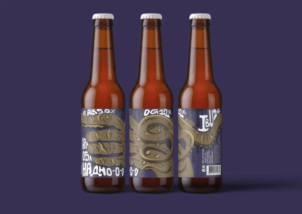 Credo Beer Packaging Yellow