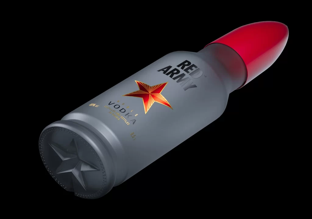 Red Army Vodka Bottle Vodka Detail View