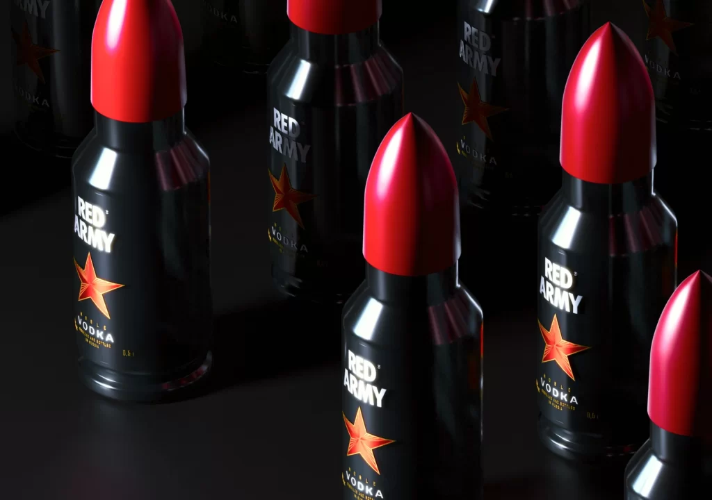 Red Army Vodka Bottle