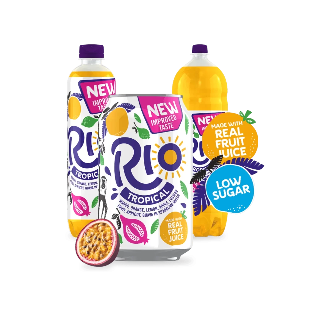 Rio Tropical Sparkling Beverage Can and Bottle (multiple sizes)