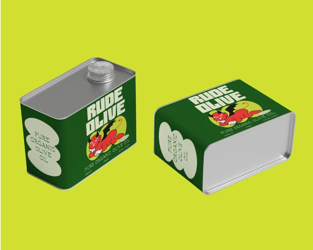 Rude Olive Olive Oil Tin Pair