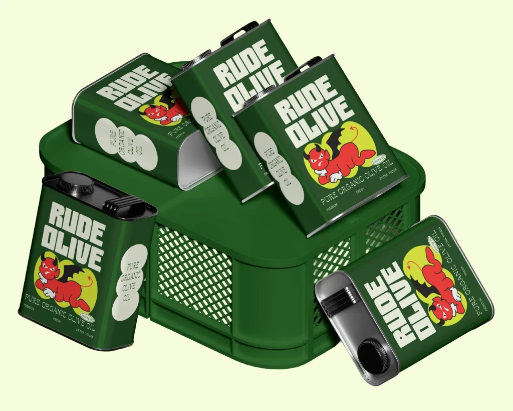 Rude Olive Olive Oil Metal Tin