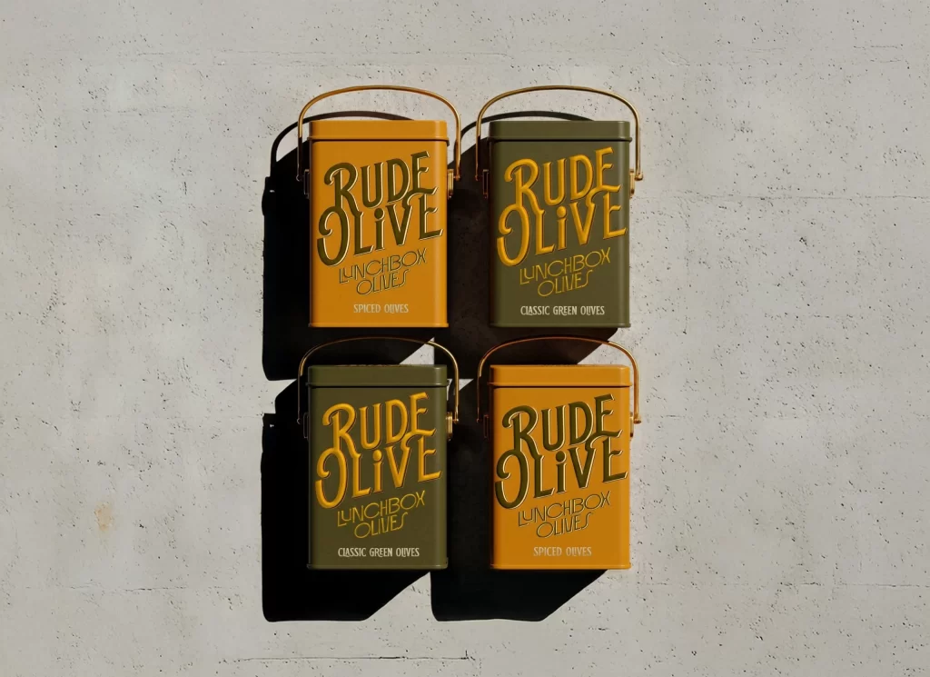 Rude Olive Lunchbox Olives Spiced Olives, Classic Green Olives
