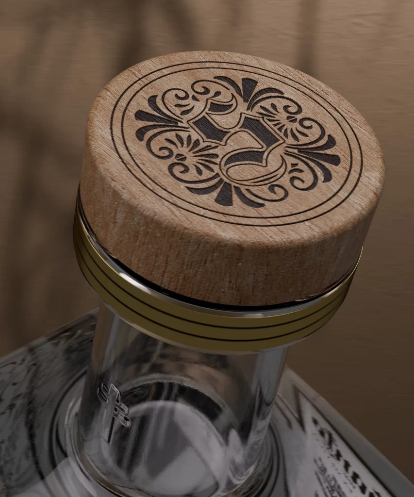 Santo Tequila Alcohol Bottle Design