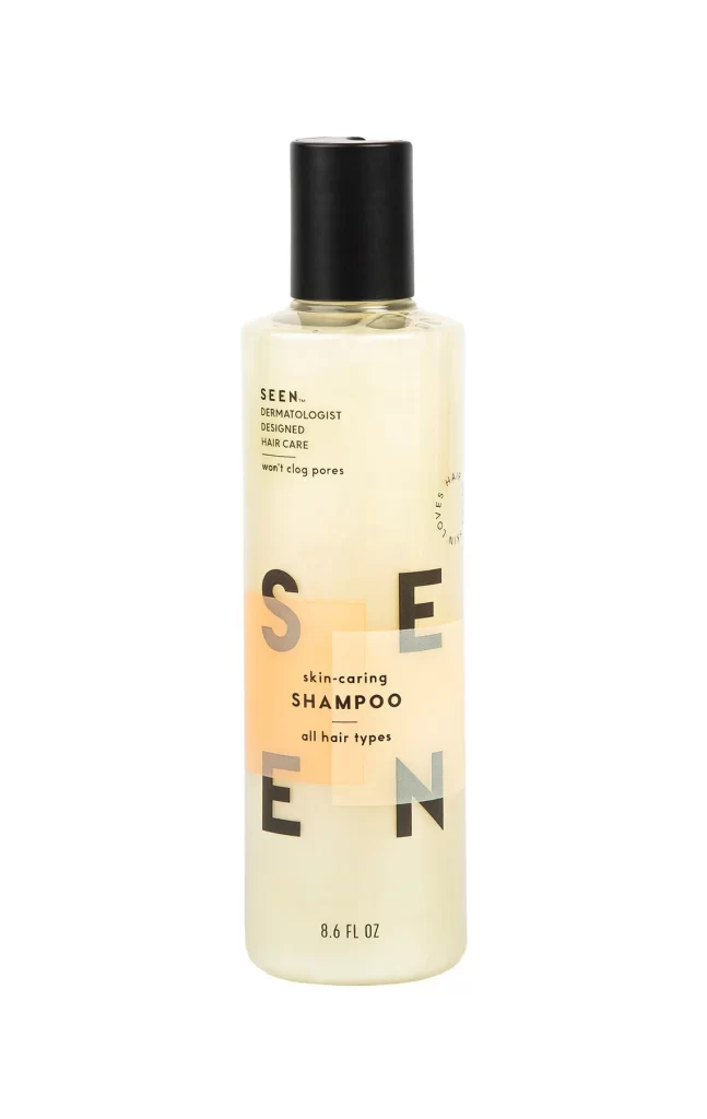 SEEN Skin-Caring Shampoo Bottle Front View