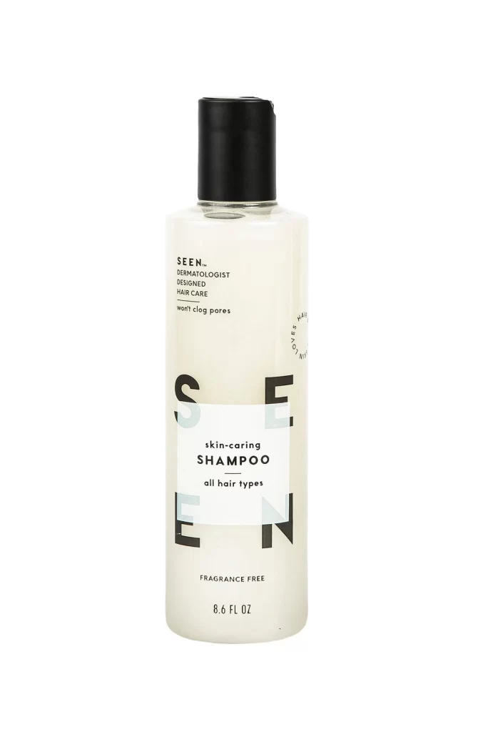 SEEN Skin-Caring Shampoo Fragrance Free Bottle Front View