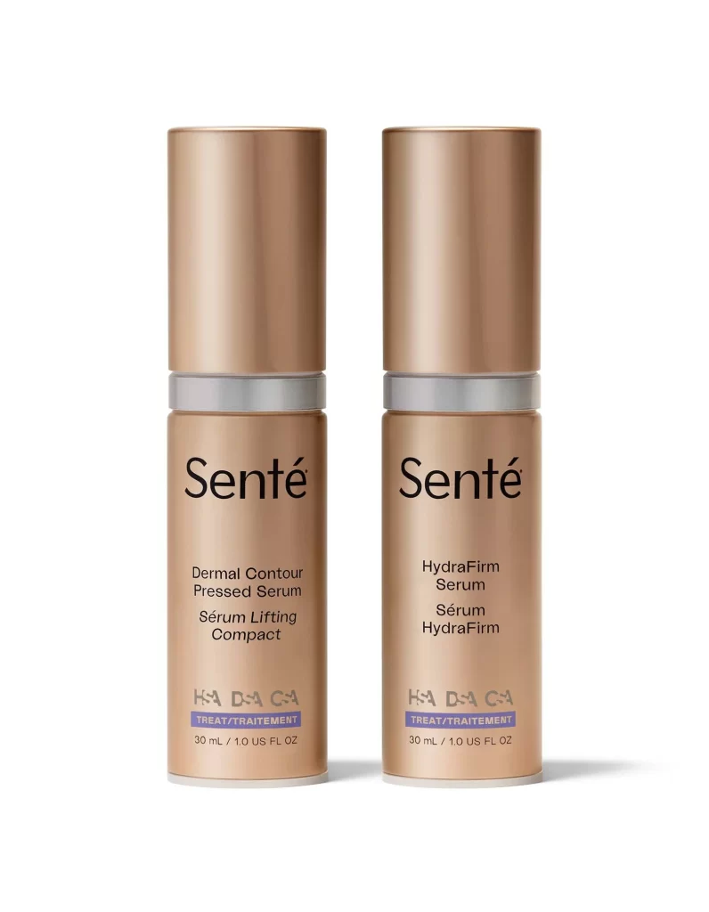Senté Dermal Contour Pressed Serum Bottle Detail