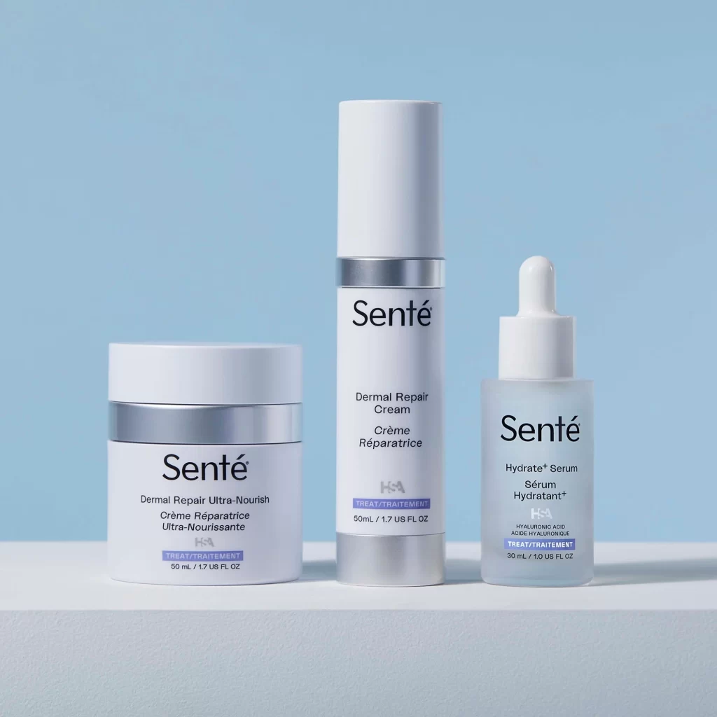 Senté Dermal Repair Cream Bottle Detail