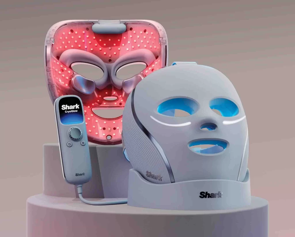 Shark Cryoglow Led Face Mask In Blue Chill Face Mask Image 02 Packaging