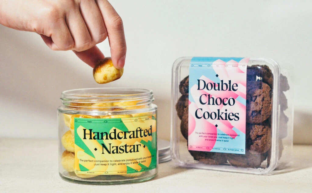 Nastar Cookies Packaging Green