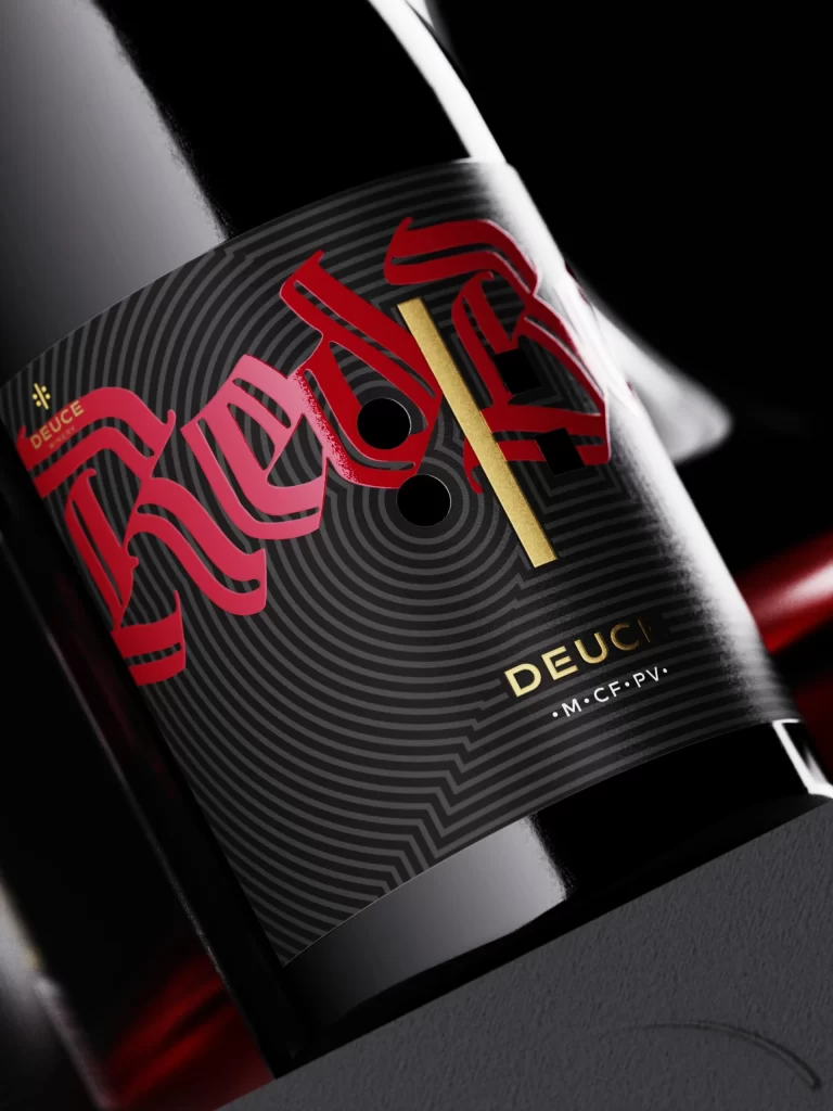 Deuce Red Band Wine Bottle Deuce