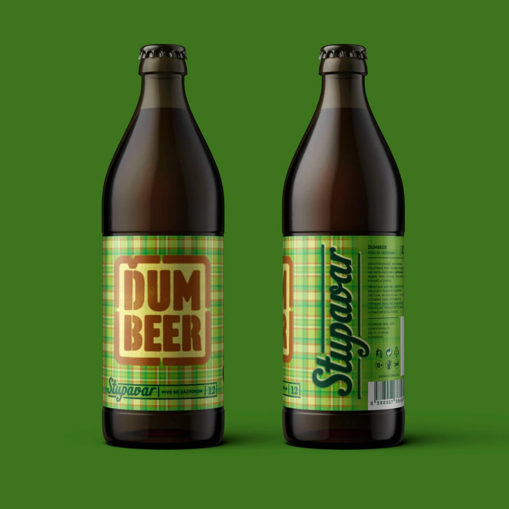 Stupavar Craft Beer Packaging Green