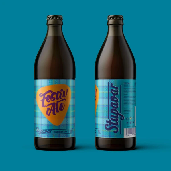 Stupavar Craft Beer Packaging Blue