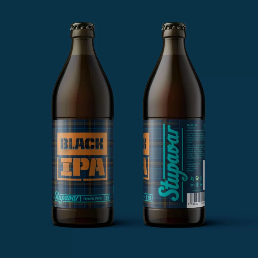 Stupavar Craft Beer Packaging Black