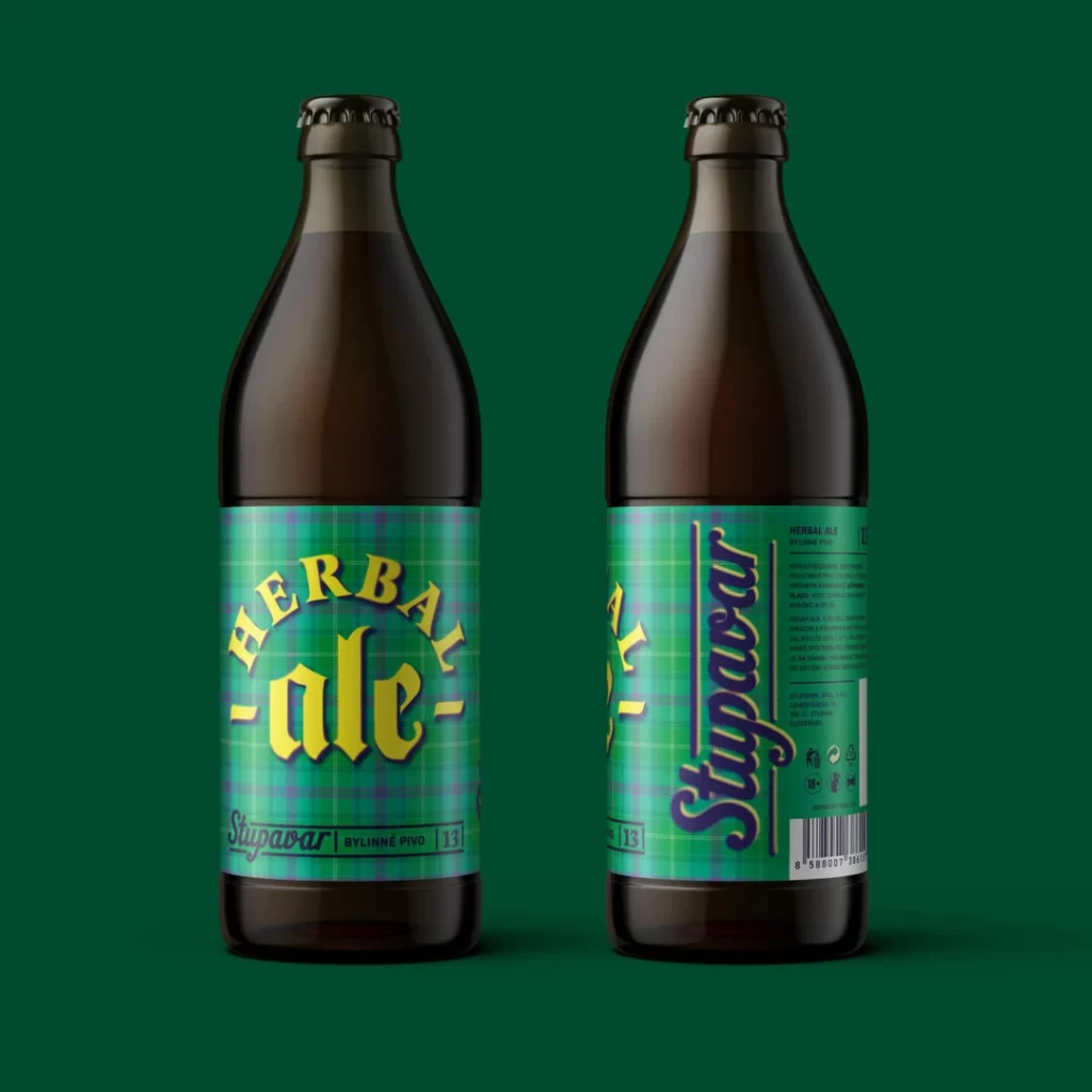 Stupavar Craft Beer Herbal Ale Packaging