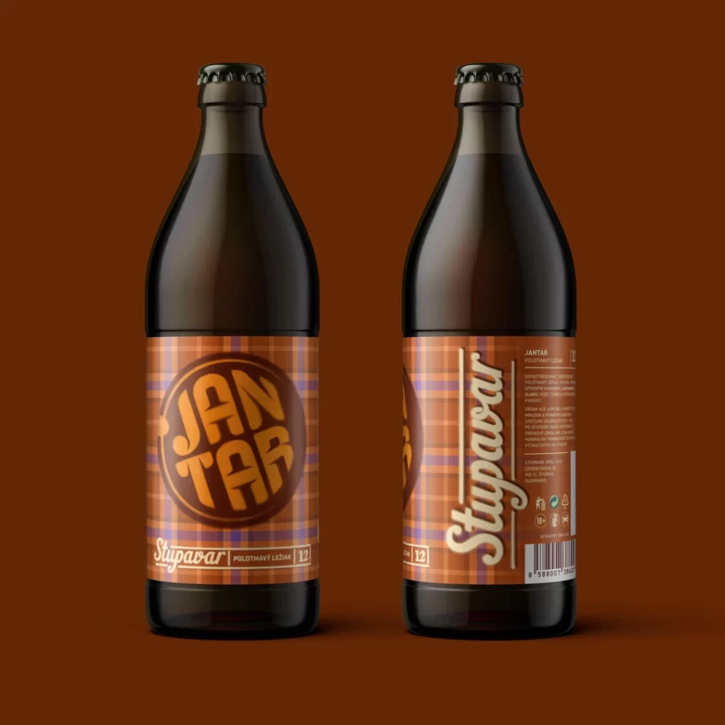 Stupavar Craft Beer Packaging Red