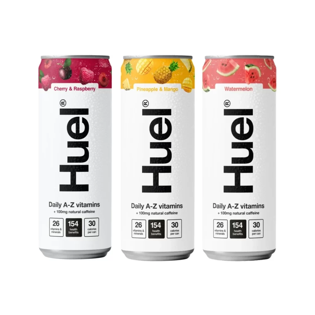 Huel Daily A-Z vitamins Cherry & Raspberry, Pineapple & Mango, Watermelon Bev…