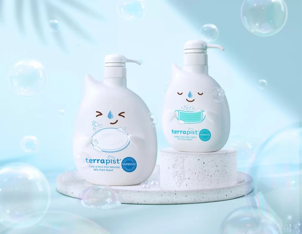 Terrapist Happy Clean Dish Washing Liquid Packaging