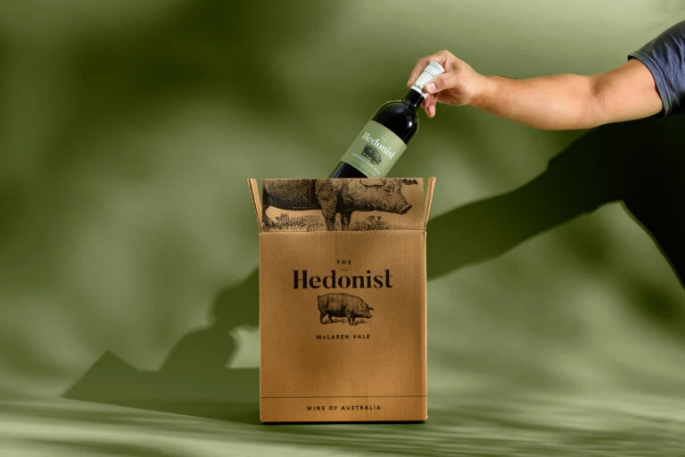 The Hedonist Wine Packaging E