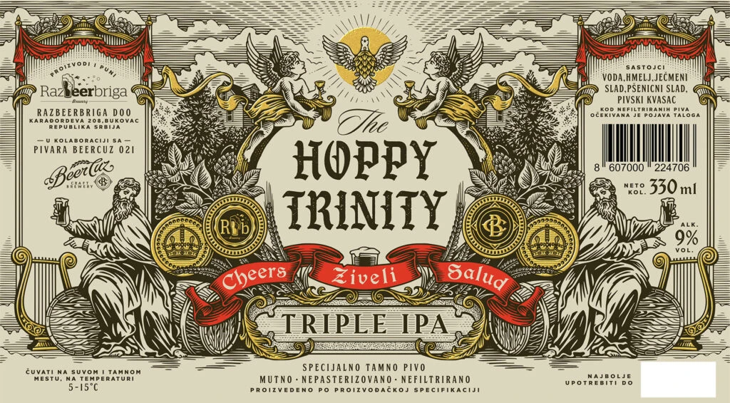 The Hoppy Trinity Beer Packaging E