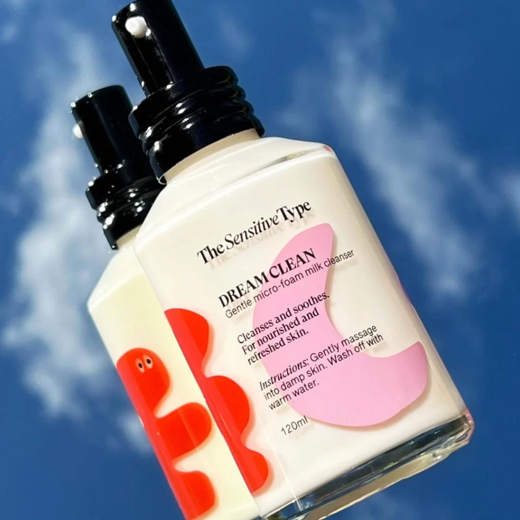 The Sensitive Type Skincare Packaging Red