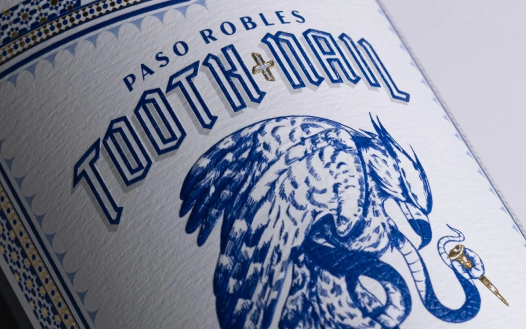 Tooth Nail Wine Co Wine Packaging Blue