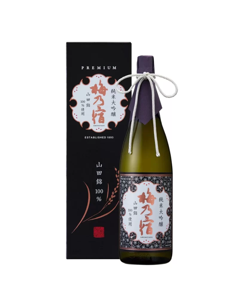 Umenoyado Junmai Daiginjo Yamadanishiki 1.8L Packaging