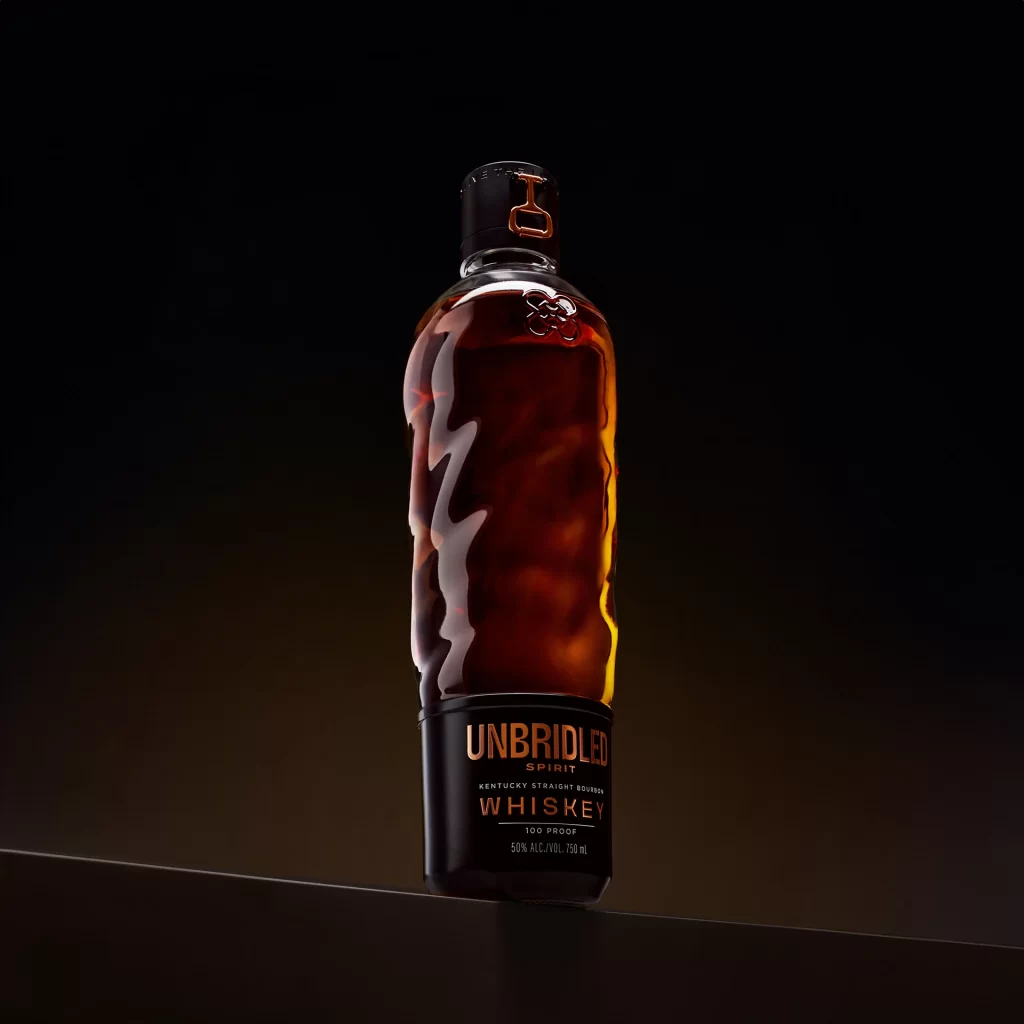 Unbridled Spirit Whiskey Bottle SPIRIT’ Amber
