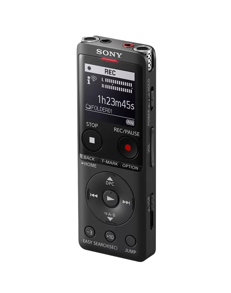 Sony ICD-UX570F Black Audio Recorder Packaging