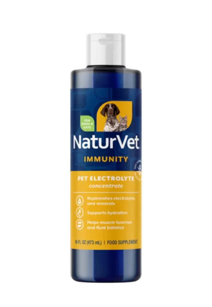 NaturVet Immunity Pet Electrolyte Concentrate Packaging