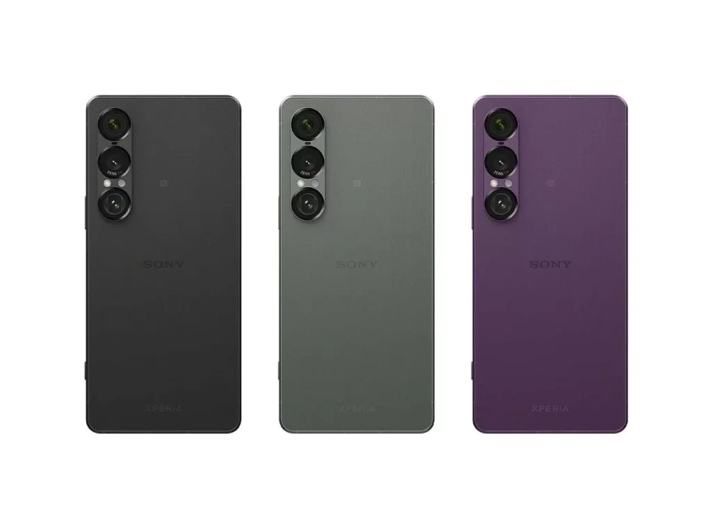 Sony Xperia 1 VII Black Green Purple Smartphone Packaging