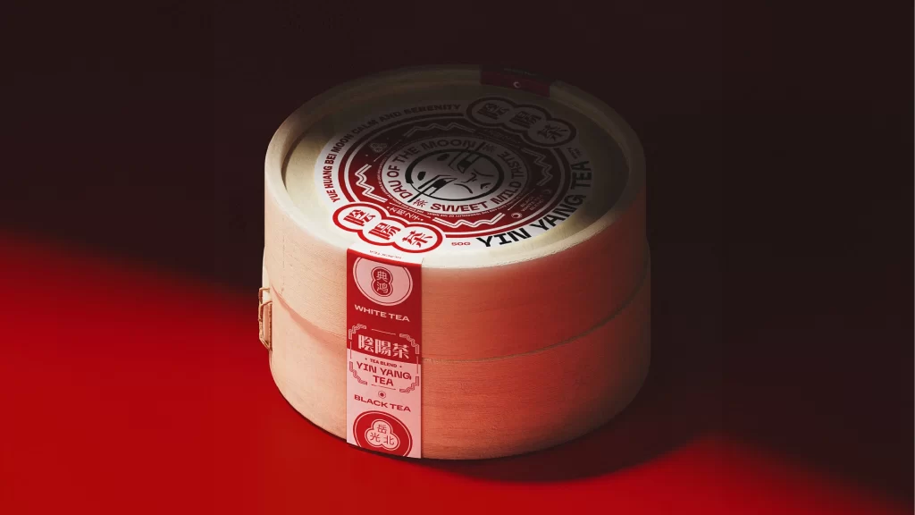 Yin Yang Tea Packaging Packaging Top View