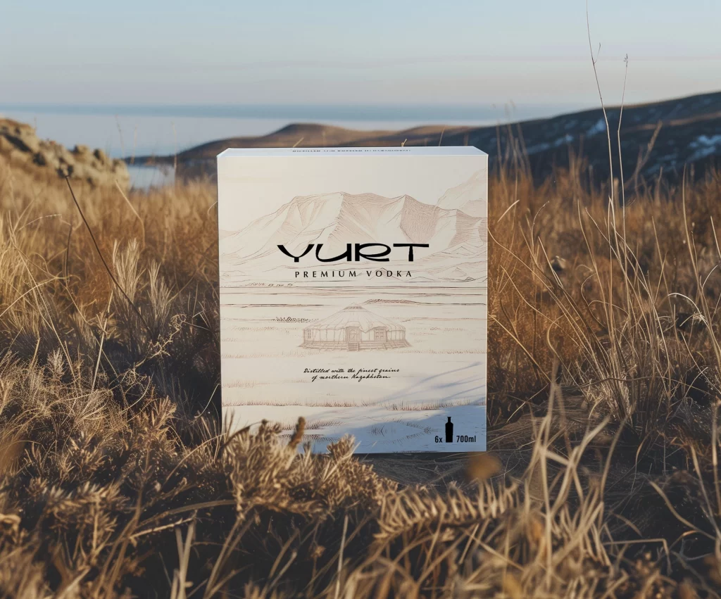 Yurt Vodka Packaging White