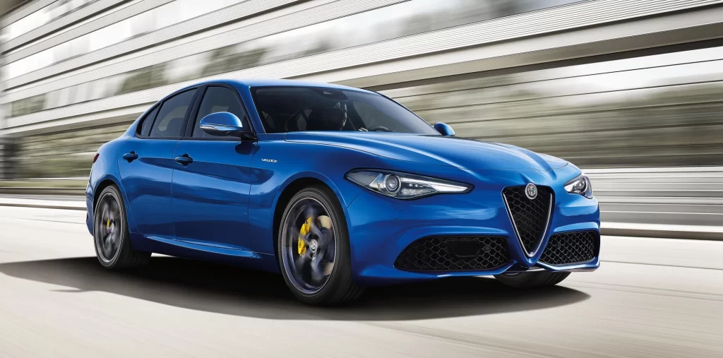 Alfa Romeo Giulia Blue Car Packaging