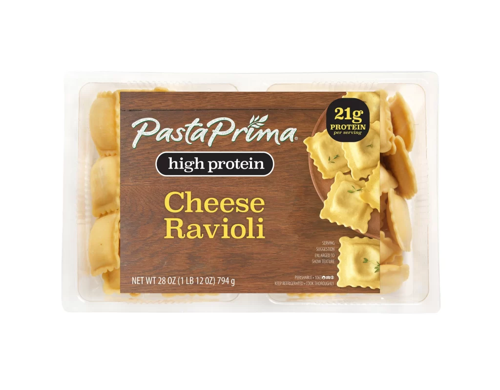 Pasta Prima Cheese Ravioli yellow ravioli Packaging