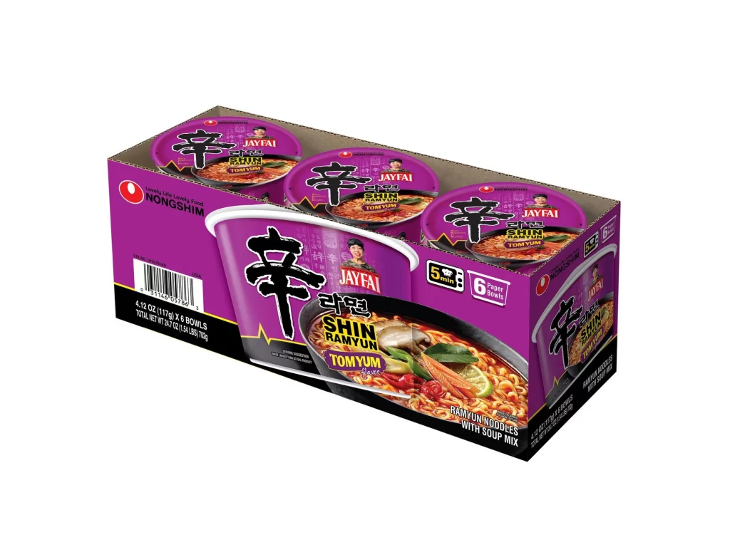 Nongshim Shin Ramyun Tom Yum flavor purple ramyun noodles Packaging