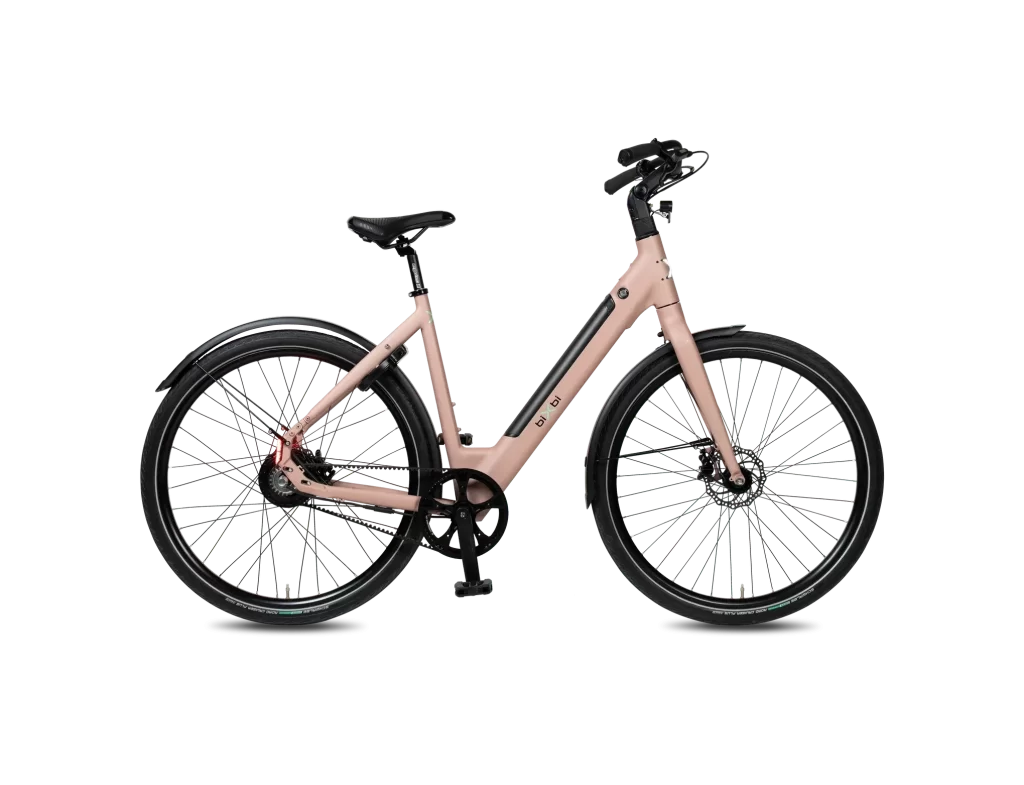 Bixbi Electric Bicycle Light pink frame with black components